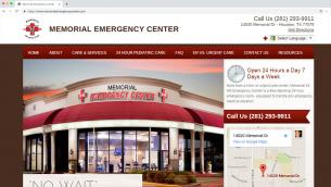 Memorial Emergency Center Website